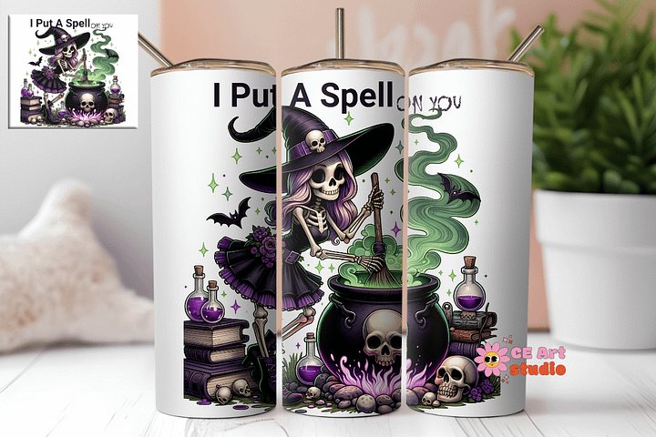 I Put A Spell On You Tumbler Wrap PNG product image (1)