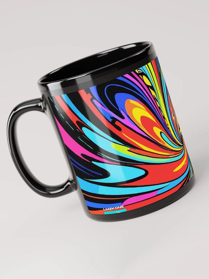 Energizing Swirls Black Glossy Mug product image (1)