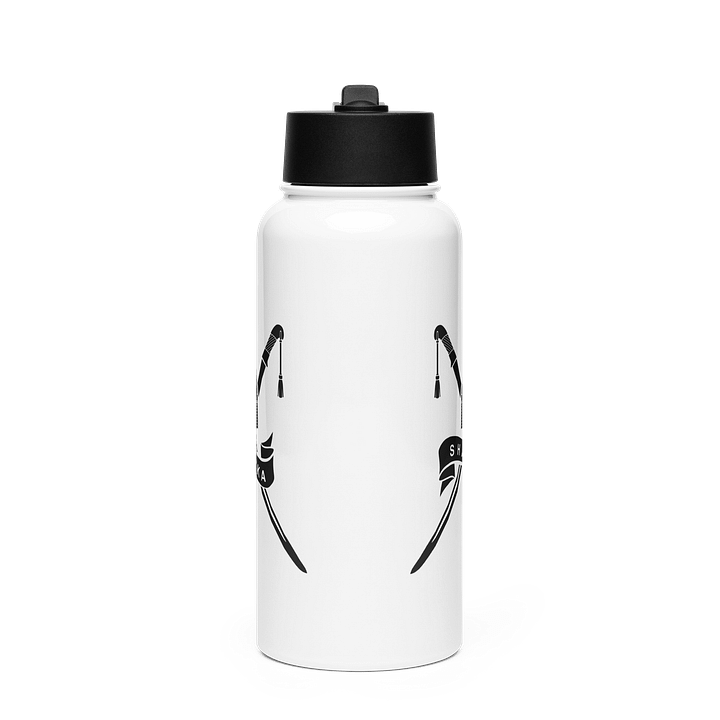 Black Shashka Water Bottle with Straw product image (2)