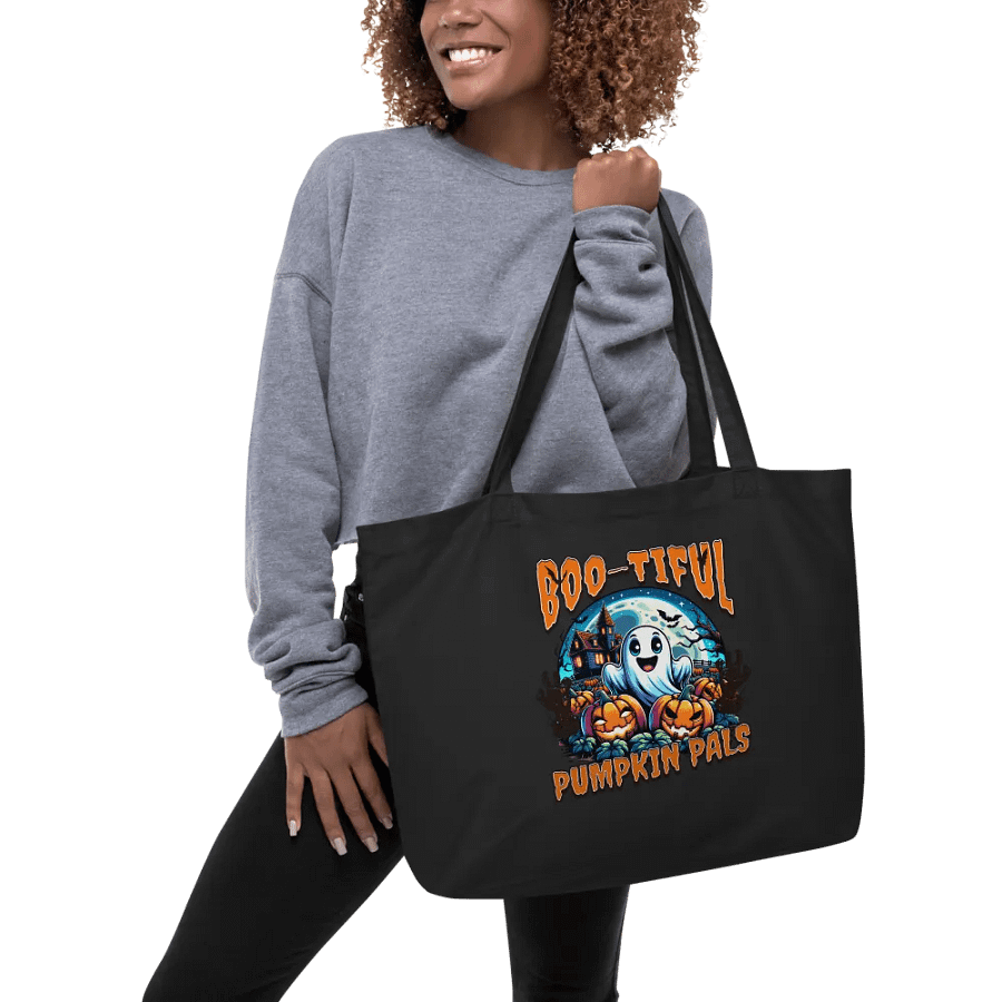 Boo-tiful Pumpkin Pals eco-friendly Organic Tote product image (3)