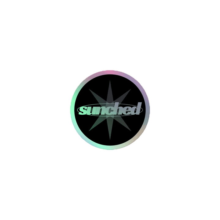 Holographic sunched sticker product image (1)