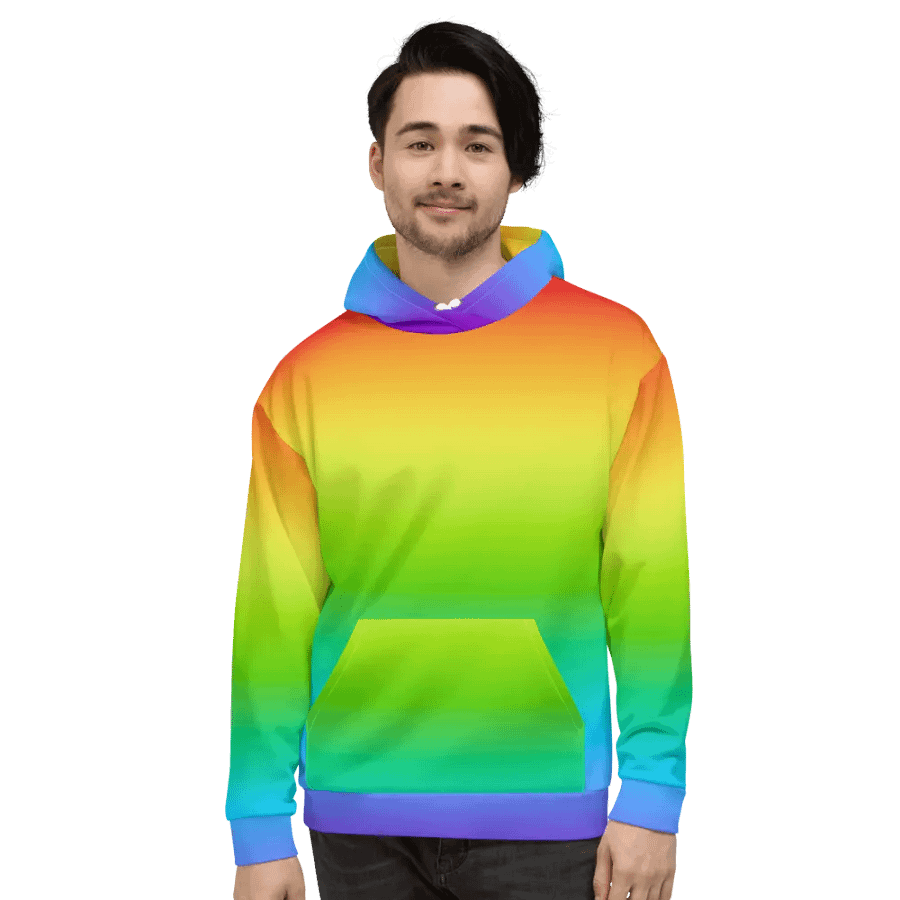 Rainbow Recycled Unisex Hoodie product image (2)