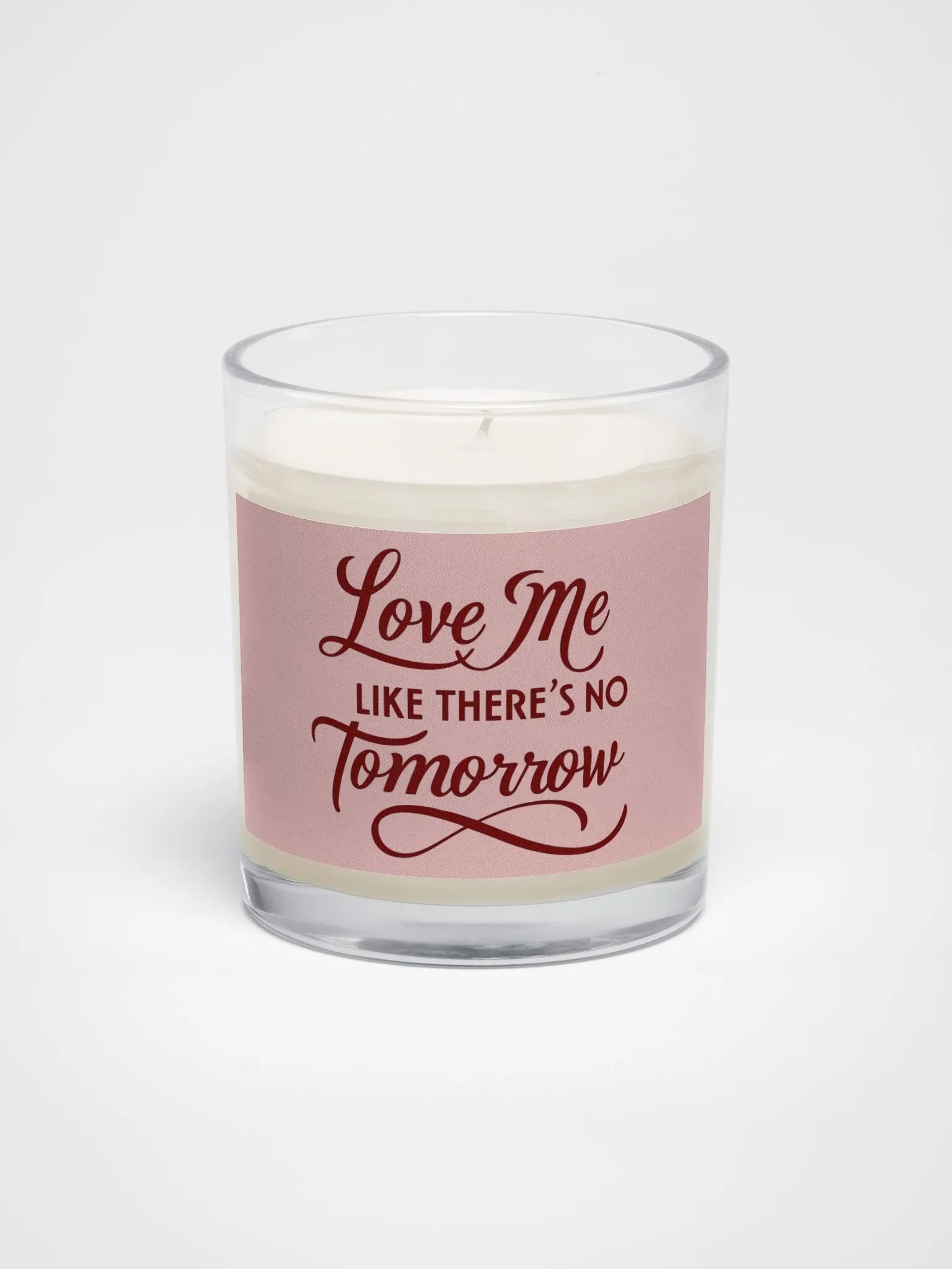valentine love me like there's no tomorrow Soy Wax Candle product image (1)