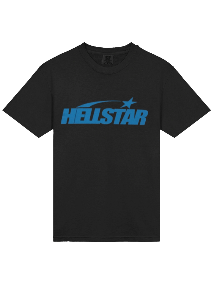 Hellstar Classic T-shirt (Regular Print) Black/Blue product image (1)