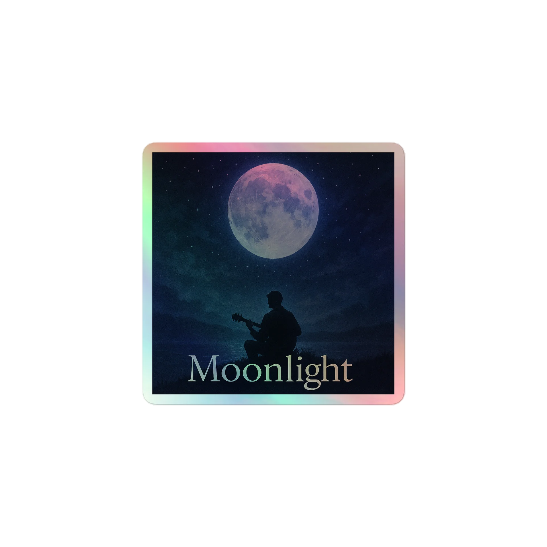 Moonlight Album Cover Holographic Sticker - Show your Support with Style - Accessories product image (1)