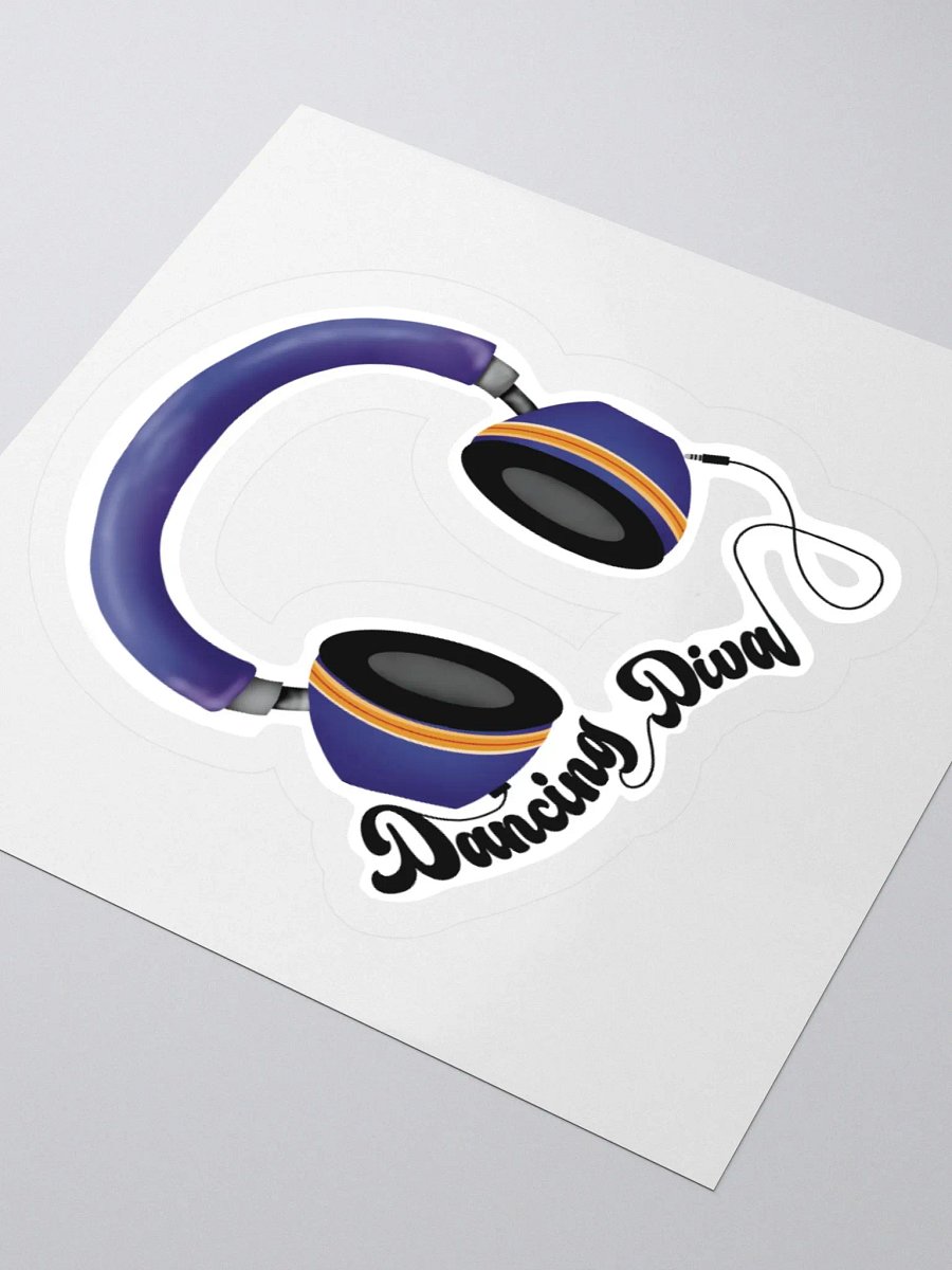 Dancing Diva Headphones Sticker product image (5)
