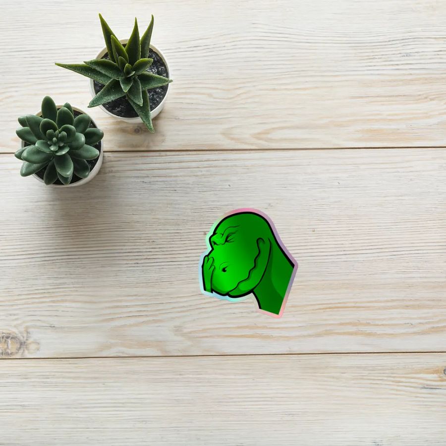 Vella Face palm Holo Sticker product image (10)