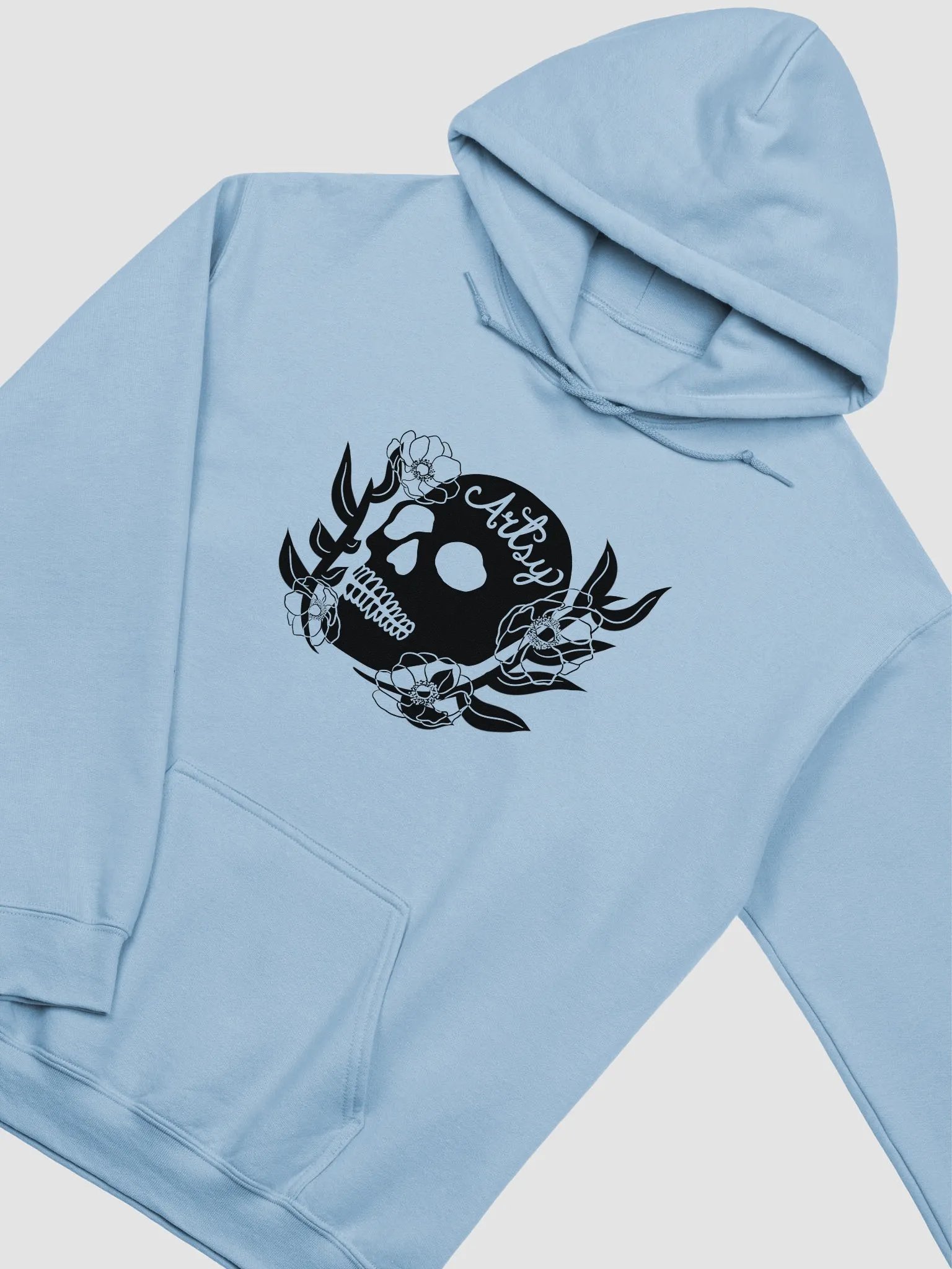 Overgrown Artsy Skull Hoodie product image (3)