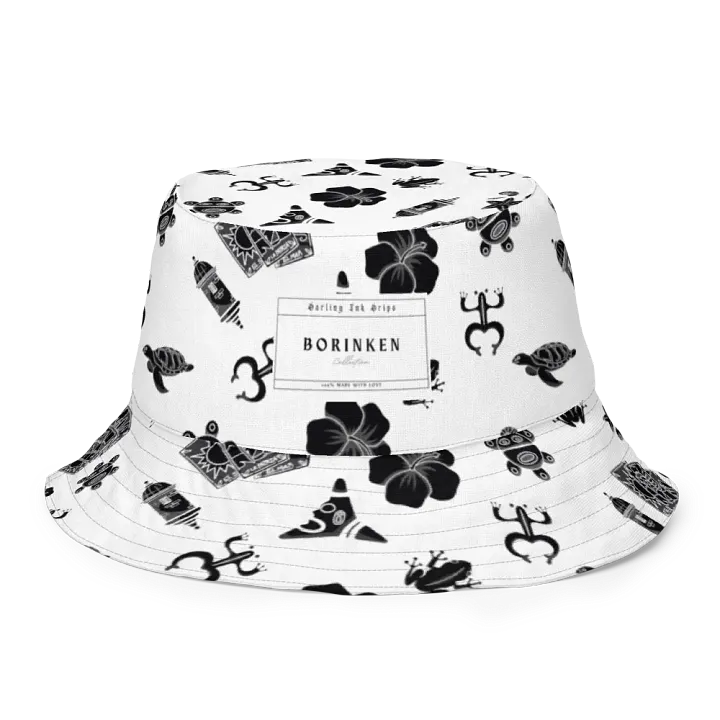 Borinken Collection Reversible Bucket Hat - Puerto Rican Tattoo-Inspired product image (1)