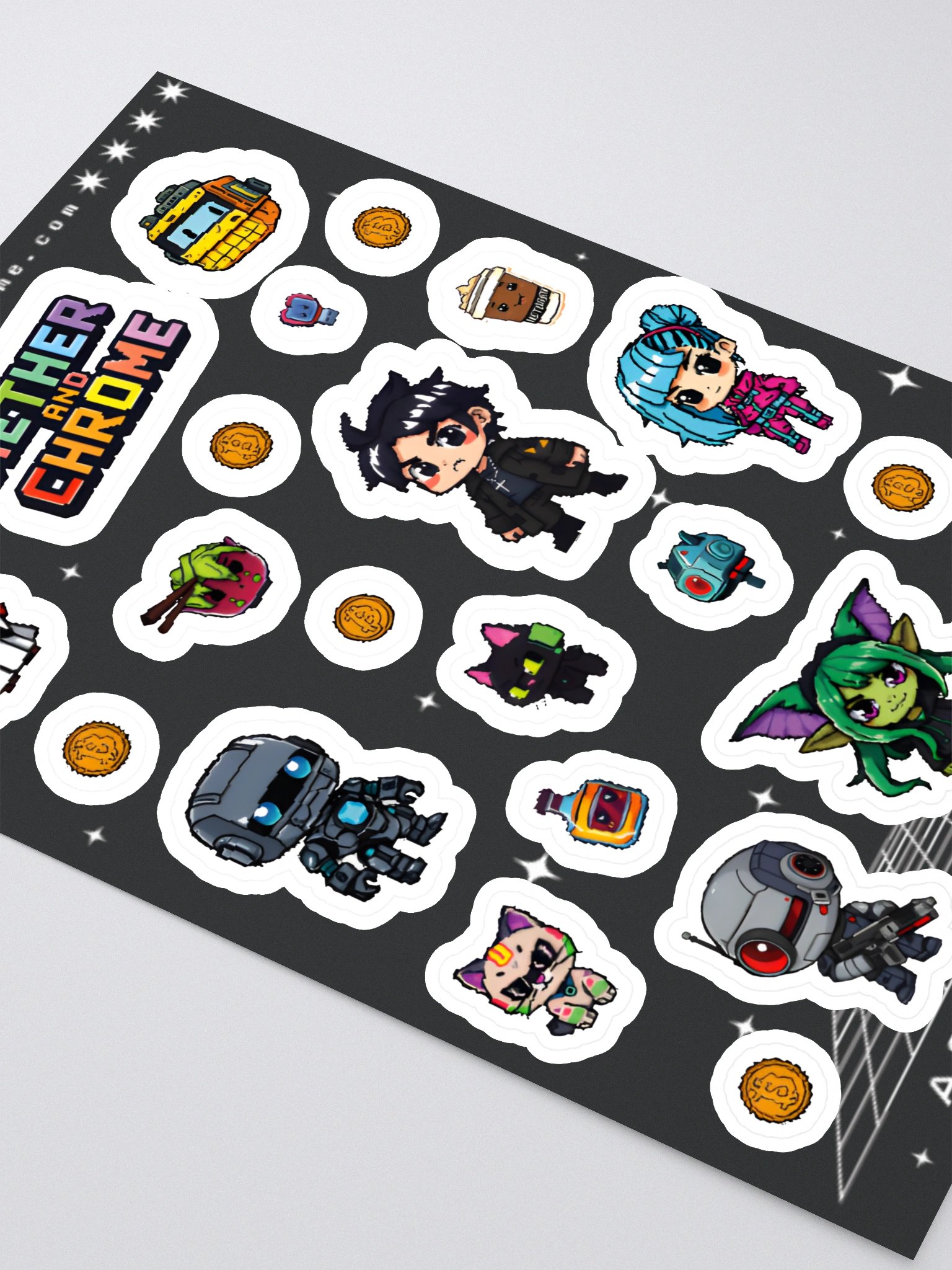 Aether & Chrome - Pixel Sticker Sheet product image (2)