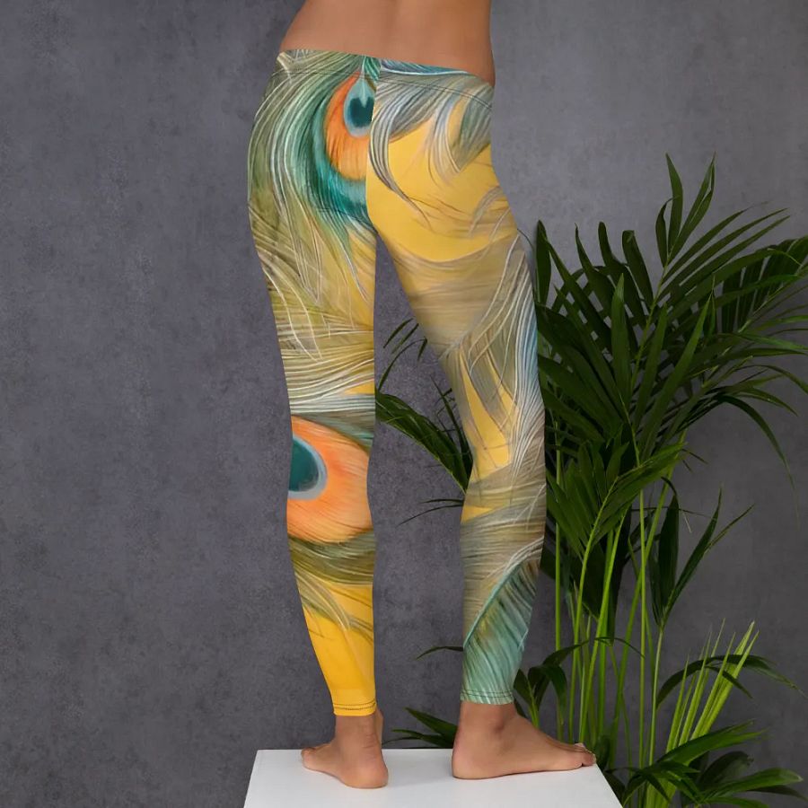 Peacock Feathers Paradise Leggings product image (6)