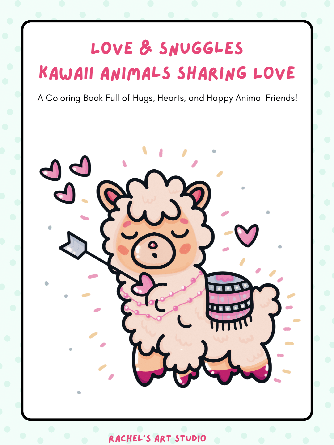 Love & Snuggles | Kawaii Animals Sharing Love Coloring Book product image (1)