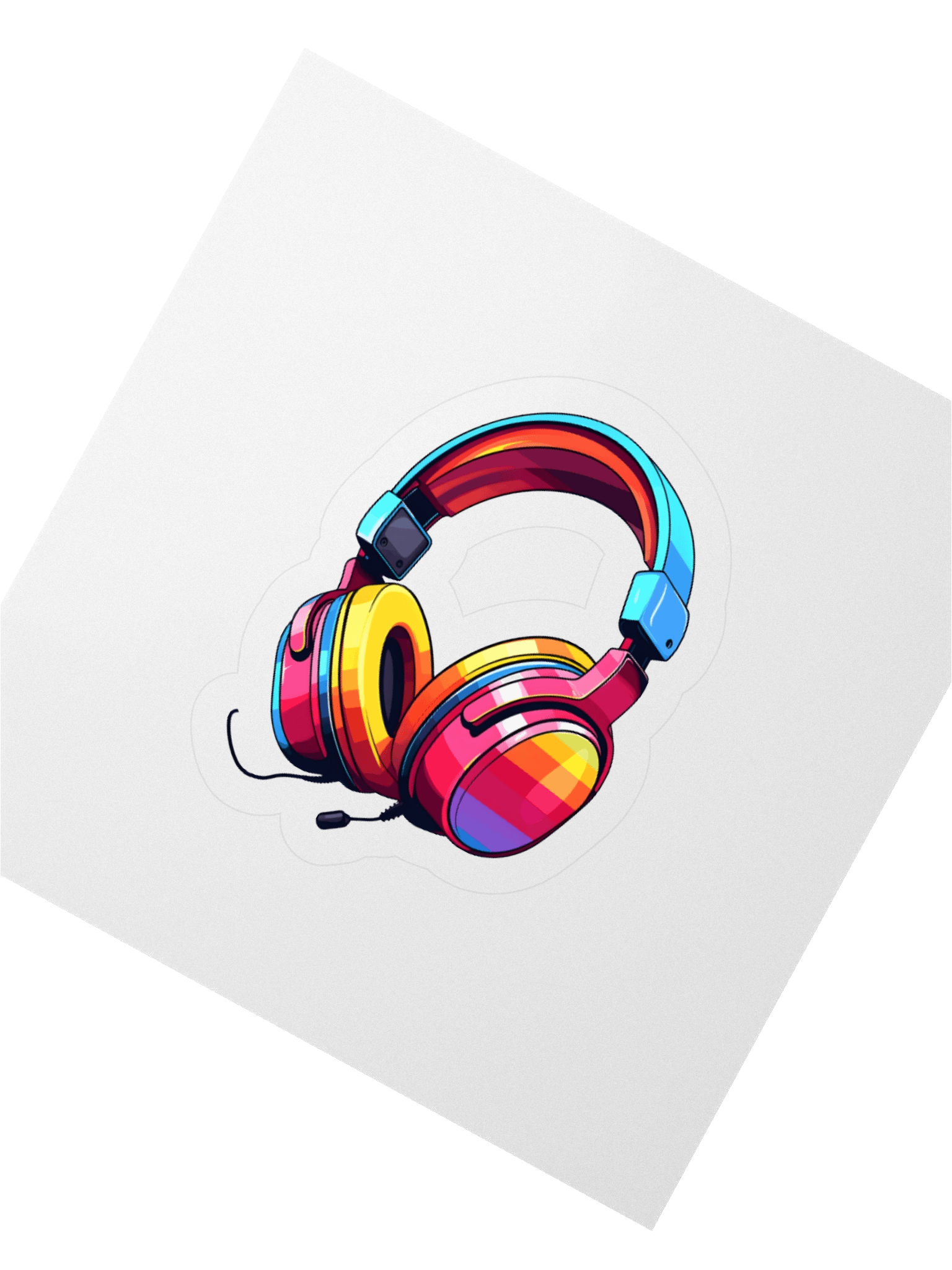 Vibrant Beats Kiss Cut Stickers product image (6)