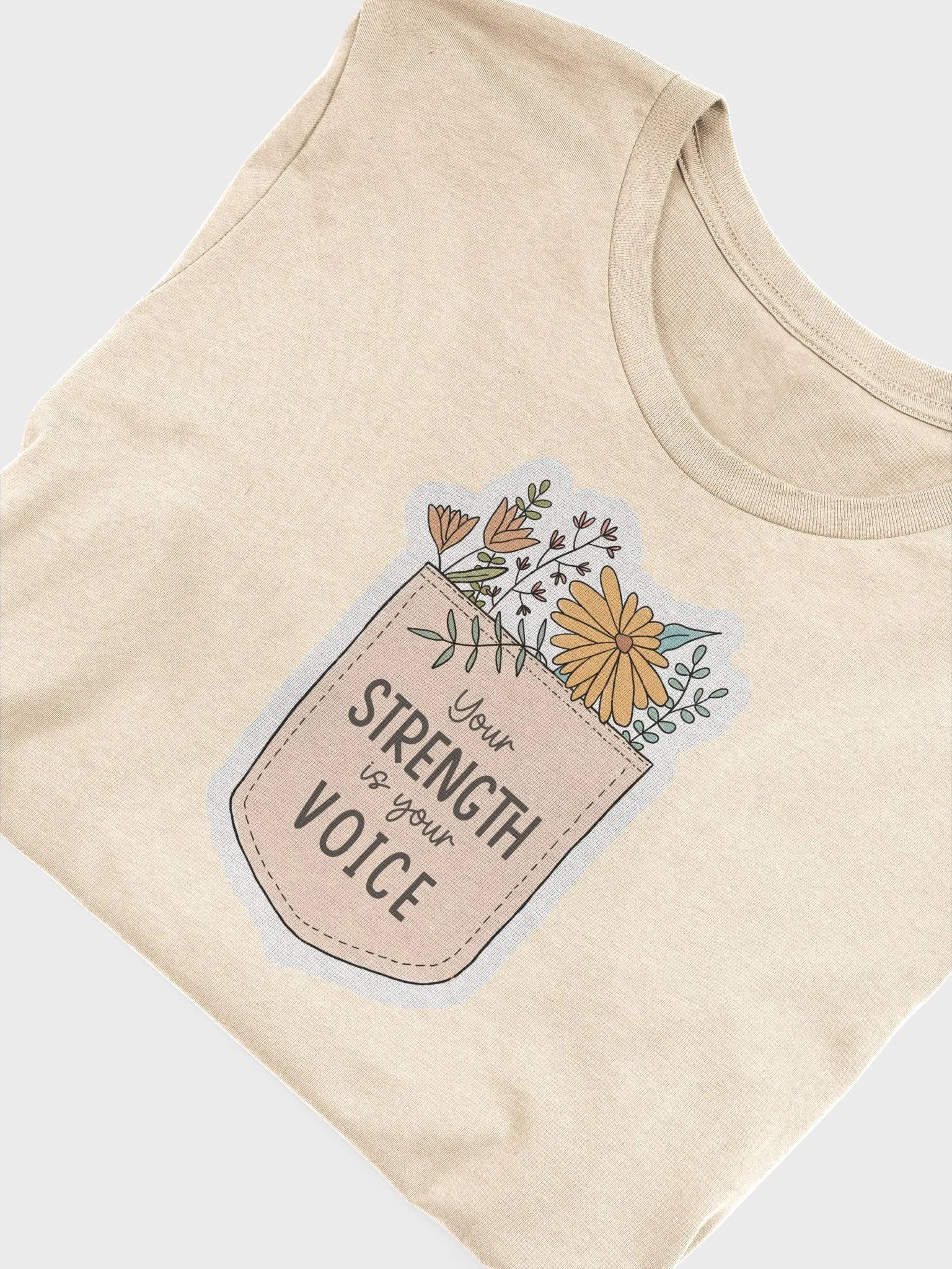 "Your Strength Is Your Voice" Unisex Tee product image (3)