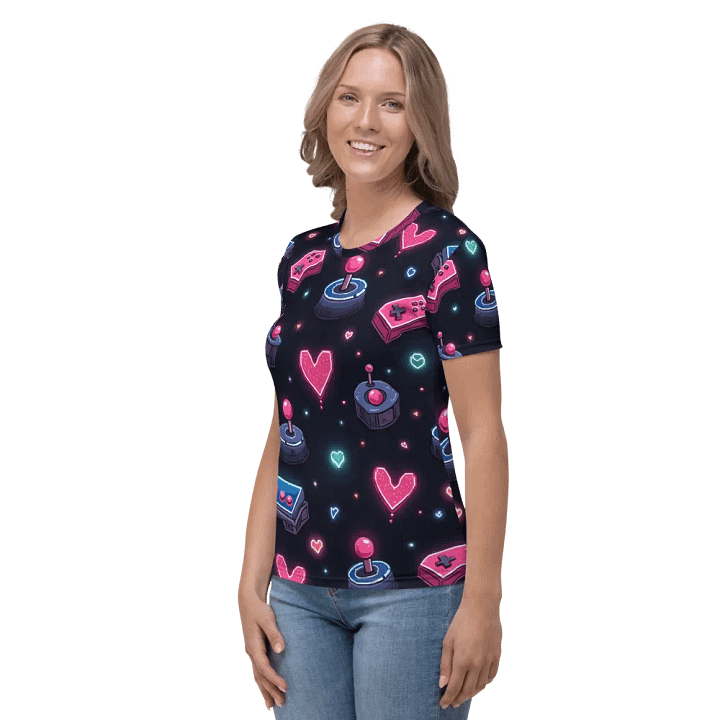 Neon Gaming Love Women's Tee product image (2)