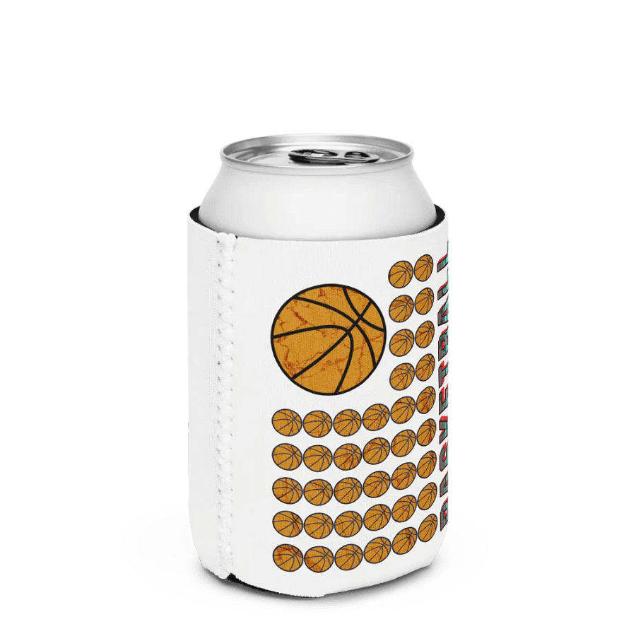 US Flag Basketball Grid Can Cooler product image (2)