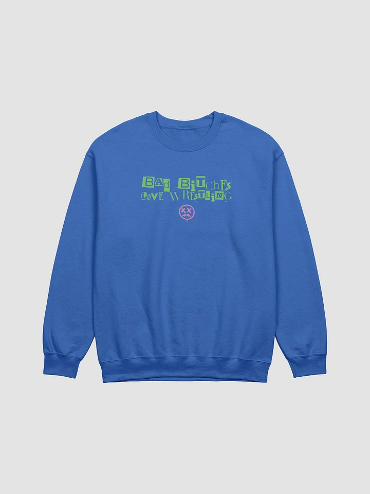 Bad Bitches Love Wrestling Pop-Punk Inspired Crewneck product image (17)