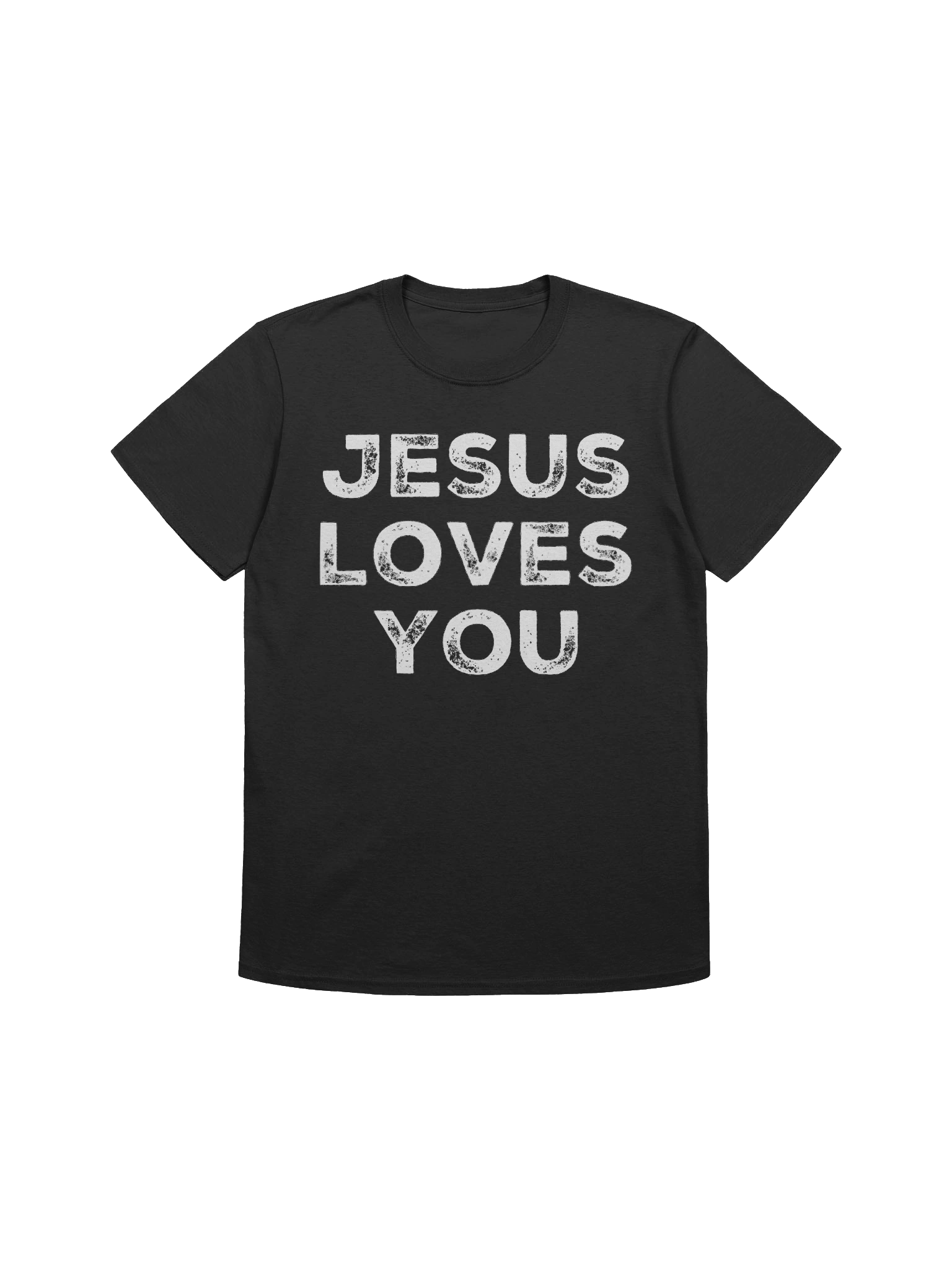 Christian Shirt Black Jesus Loves You product image (3)