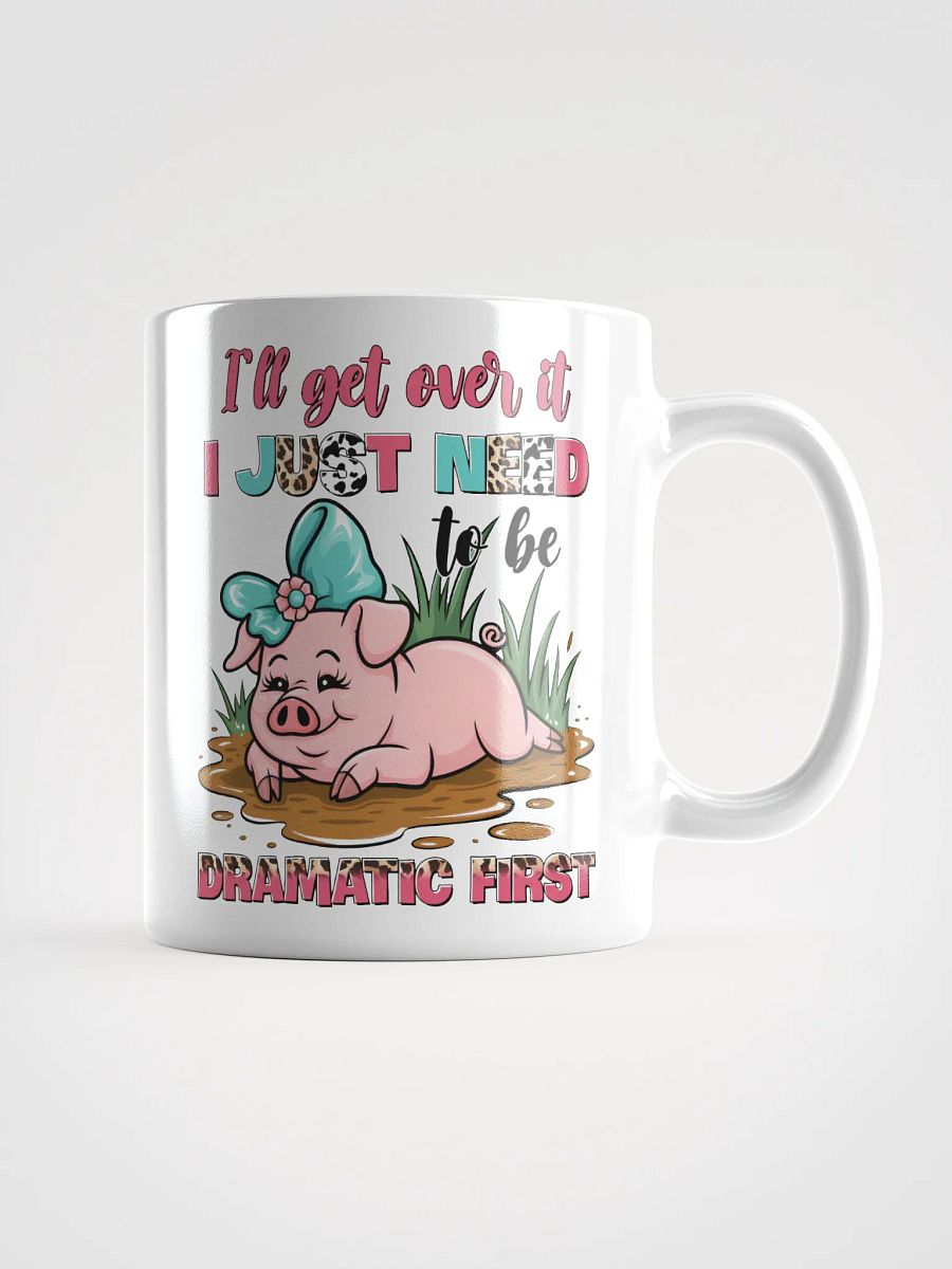 Dramatic Piggy White Glossy Mug product image (2)