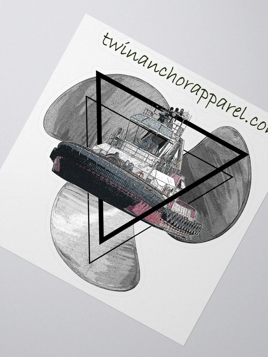 Three blade prop triangle Athena tug Kiss Cut Stickers product image (2)