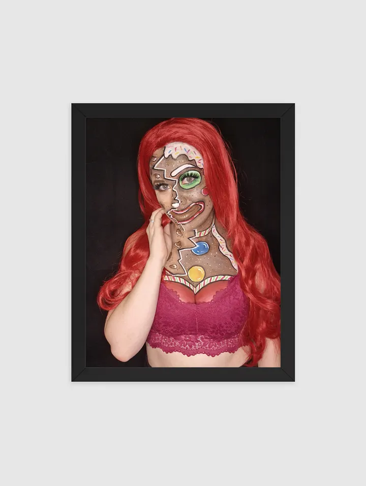 Gingerbread Girl - Framed High-Quality Matte Poster product image (1)