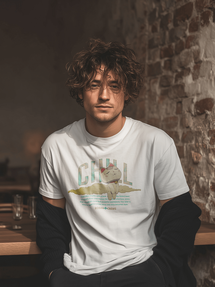 Chill Cat T Shirt Robin Crews product image (1)