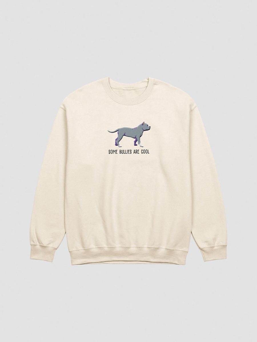 Some Bullies Are Cool Sweatshirt (Embroidered) of an American Bully(Blue) product image (13)