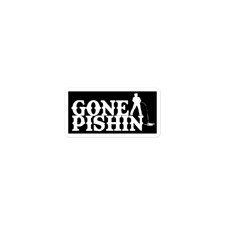 Gone Pishin Magnet (Black) product image (1)