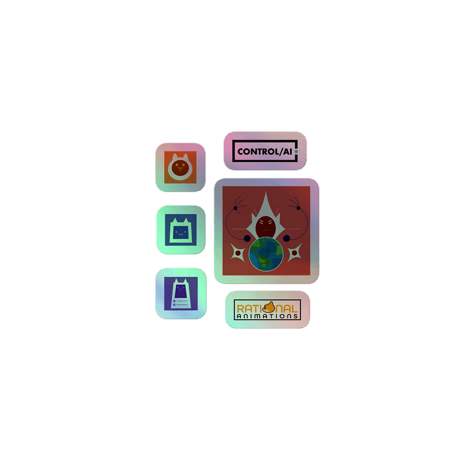 What if AI keeps getting smarter? Holographic Stickers product image (3)