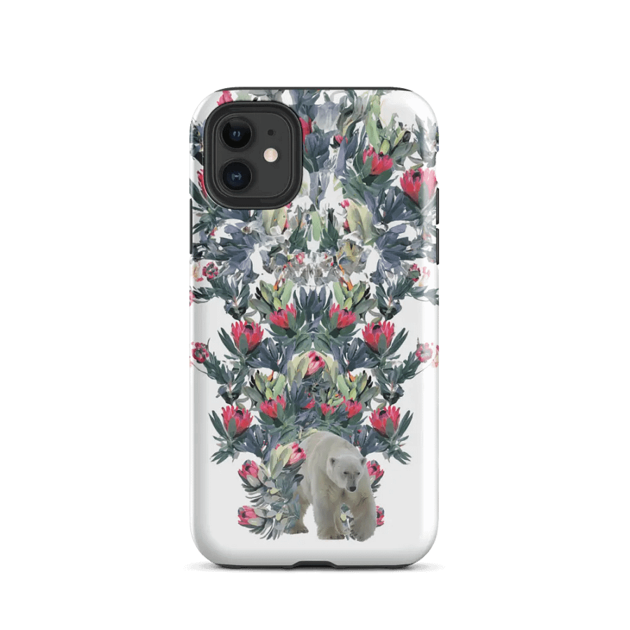 Polar Bear with Flowers Tough Case for iPhone product image (24)