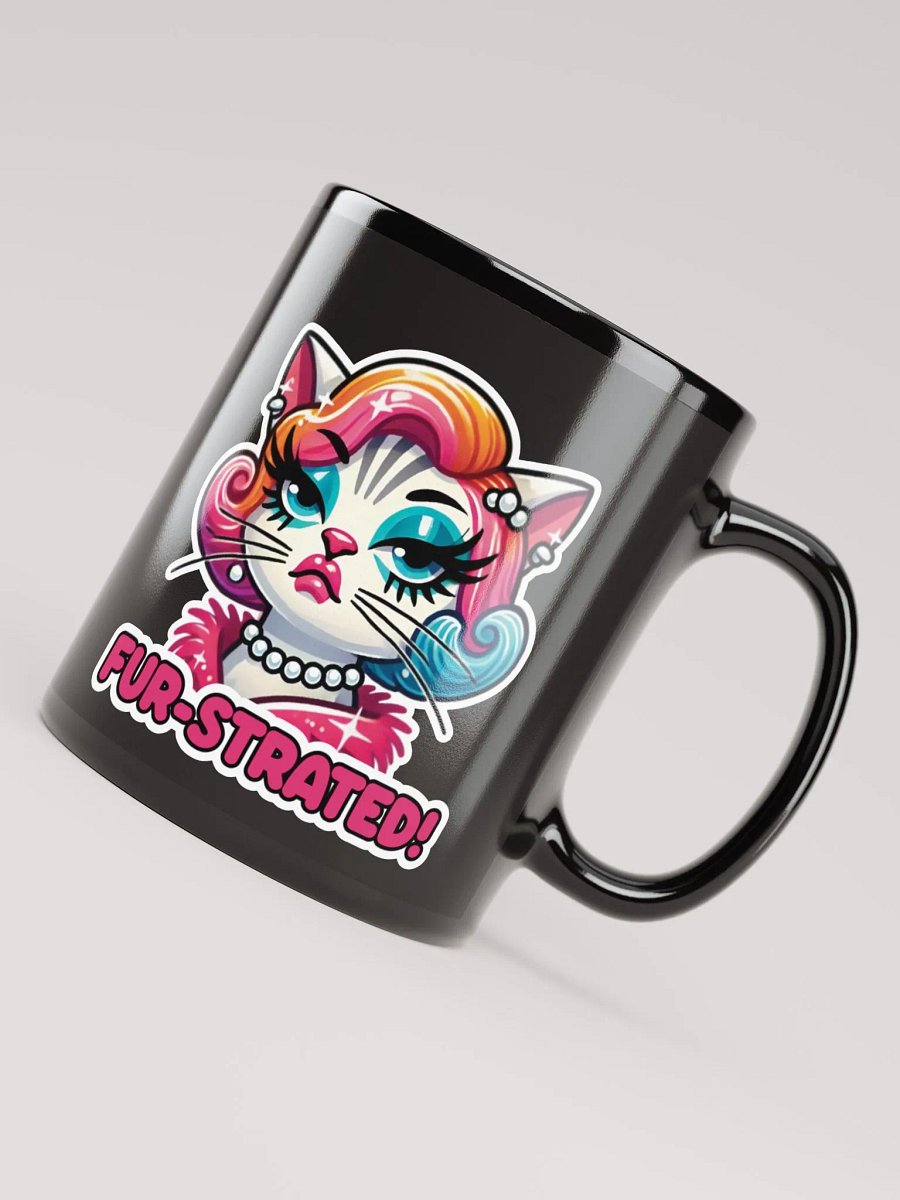 Fur-strated! Black Glossy Mug product image (8)