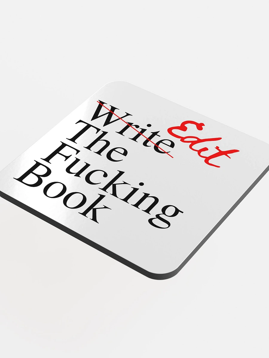 Edit the Fucking Book Cork Coaster product image (4)