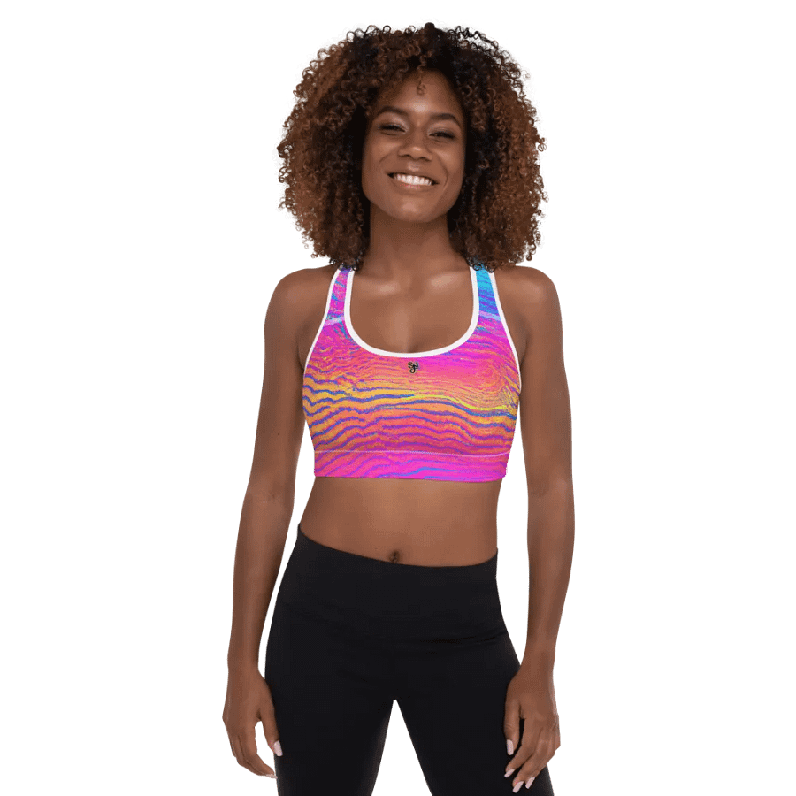 Syn Vaporwave Cheetah Sports Top product image (4)