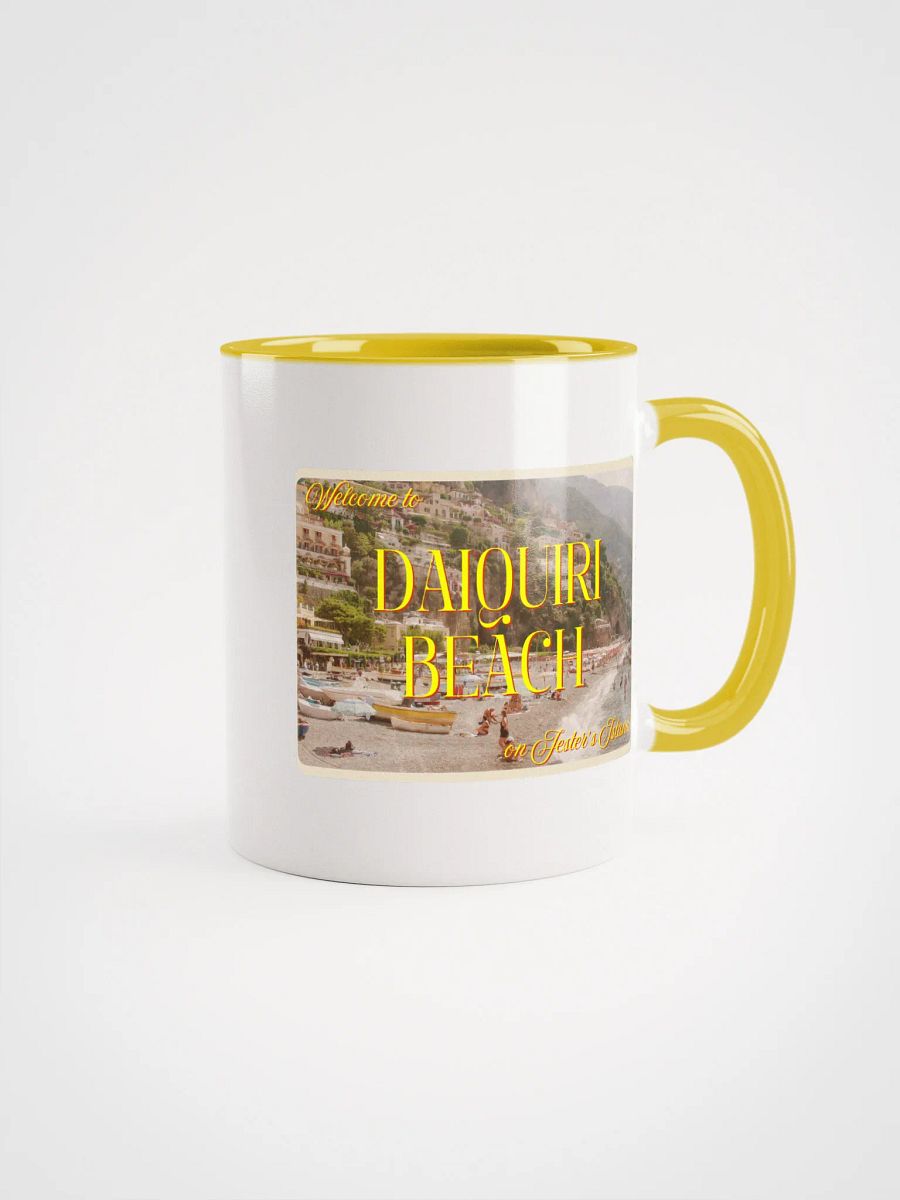 DAIQUIRI BEACH POSTCARD MUG - YELLOW product image (1)