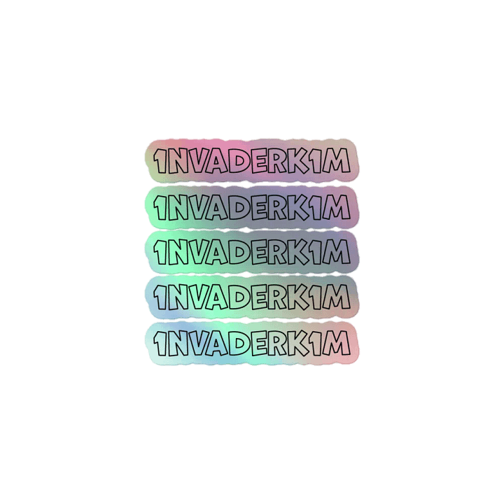 INVADERK1M Holographic Sticker Set product image (1)