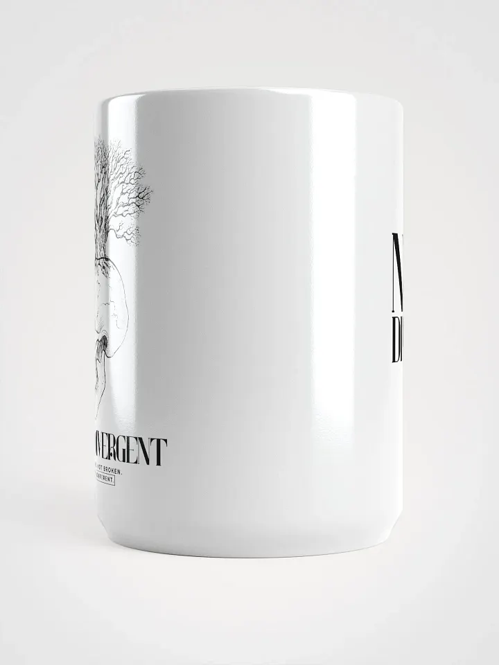 NEURODIVERGENT SKULL white glossy mug product image (2)