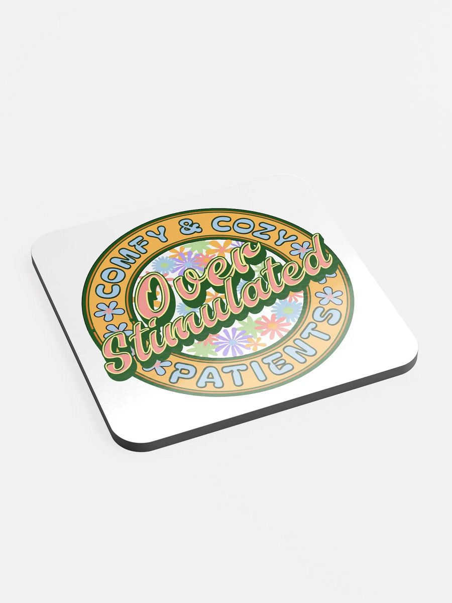 Overstimulated Comfy And Cozy Patients Floral Coaster product image (3)