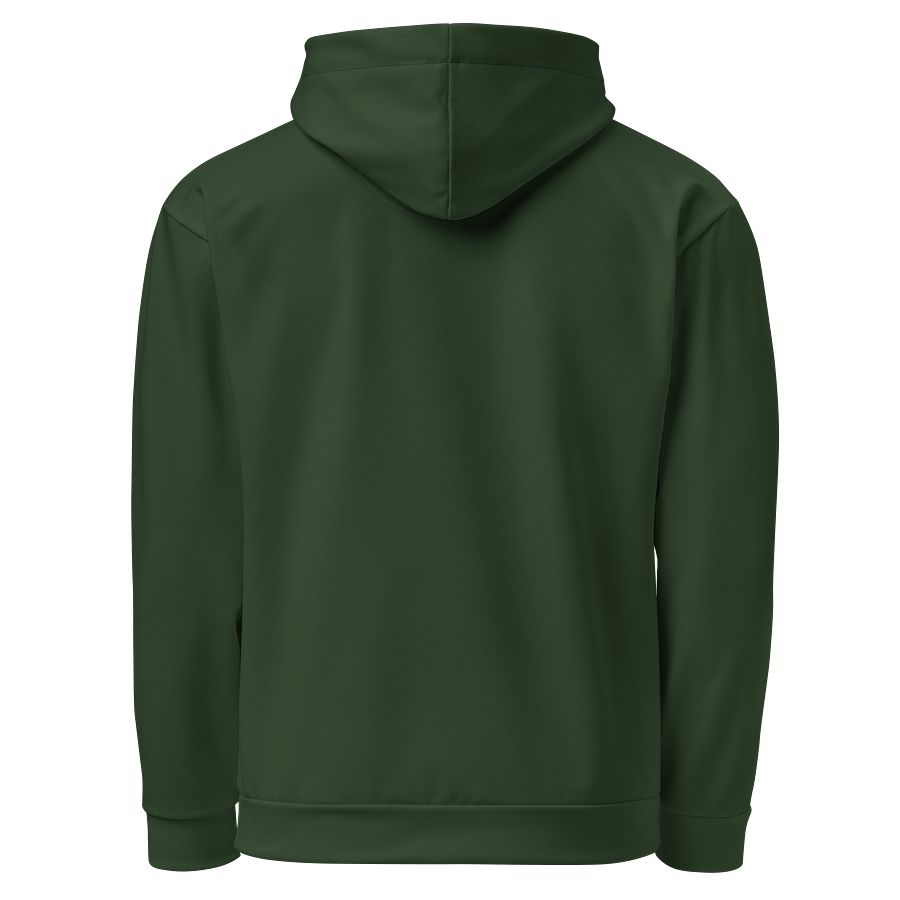 Colorado Pine Green Solid Color Eco Friendly Pullover Unisex Hoodie product image (3)