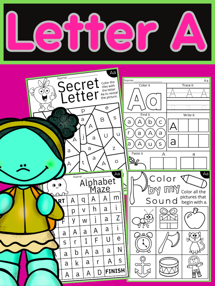 Letter A Worksheets for Kindergarten product image (1)