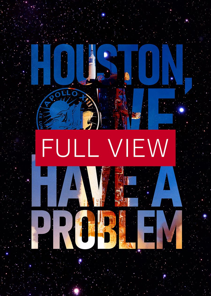 Houston, we have a problem / NASA, Apollo missions, Moon — space poster, science poster, space art, space collage product image (3)