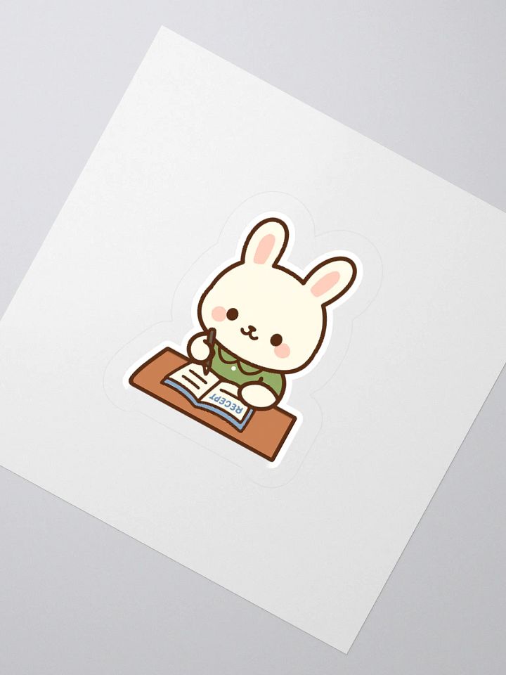 Bunny Recipe book Sticker product image (6)