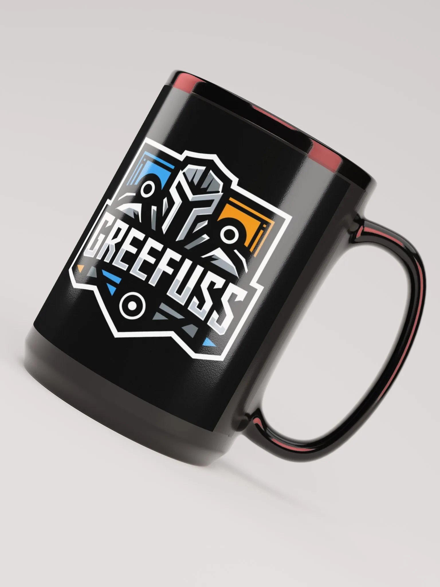 Industrial GREEFUSS KNIGHT Black Glossy Mug product image (4)