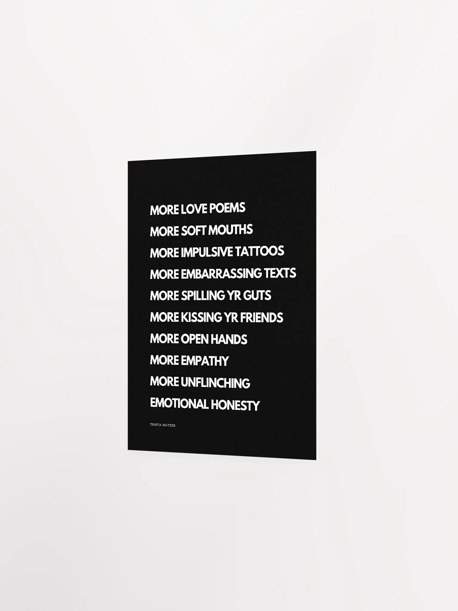 More Love Poems Art Print product image (2)