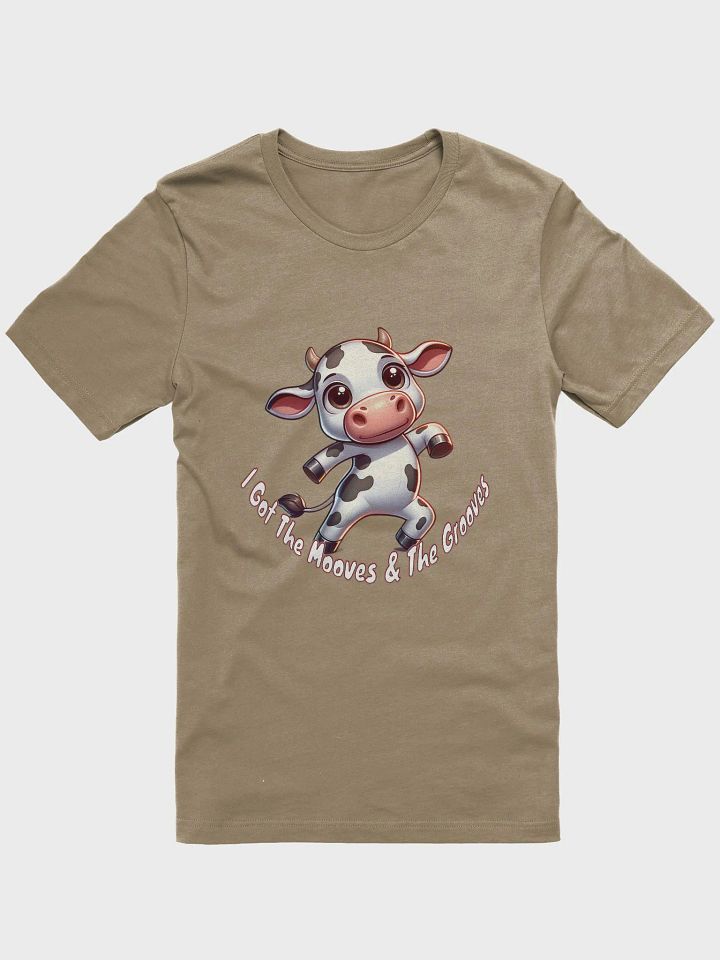 Adorable Dancing Cow T-Shirt - 'I Got The Mooves & The Grooves' Cute Cartoon Design product image (32)