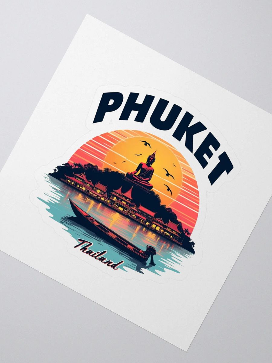 Phuket Sunrise Buddha Kiss-Cut Stickers product image (2)