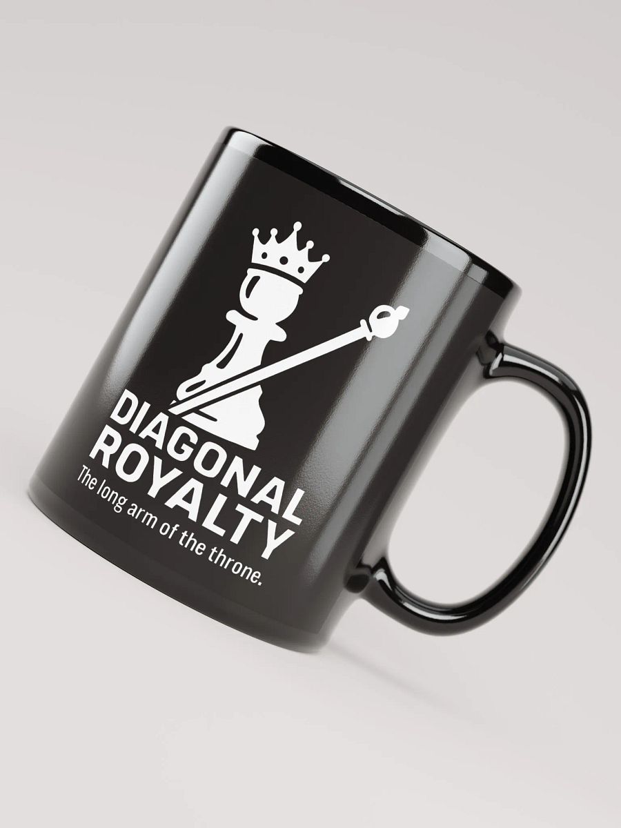 Diagonal Royalty - Black Glossy Mug product image (4)
