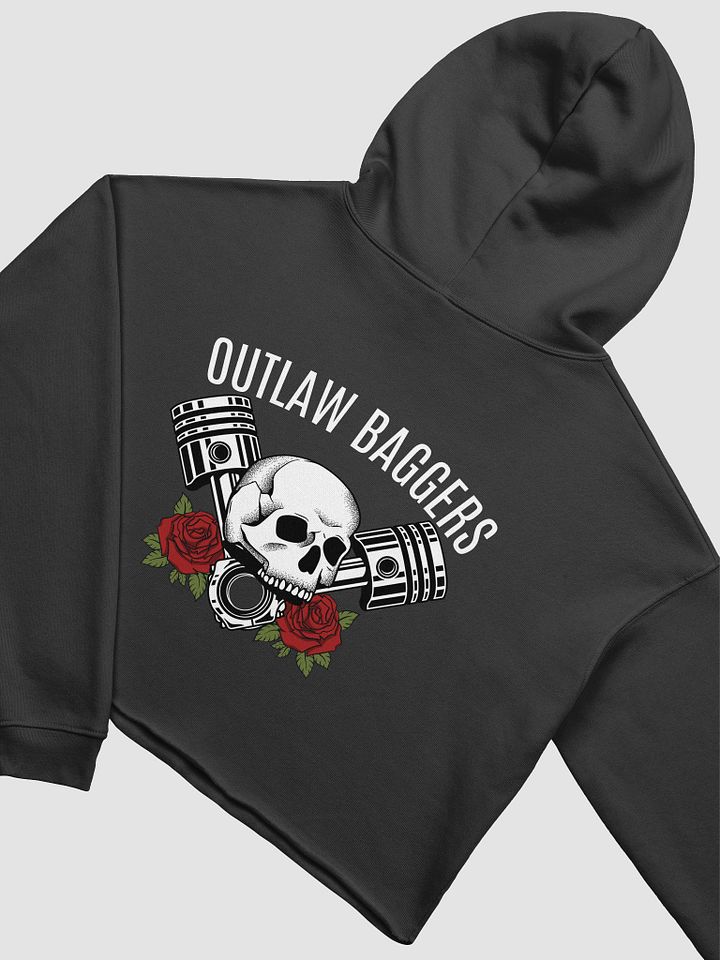 Outlaw Baggers Rose Crop Top Hoodie product image (1)