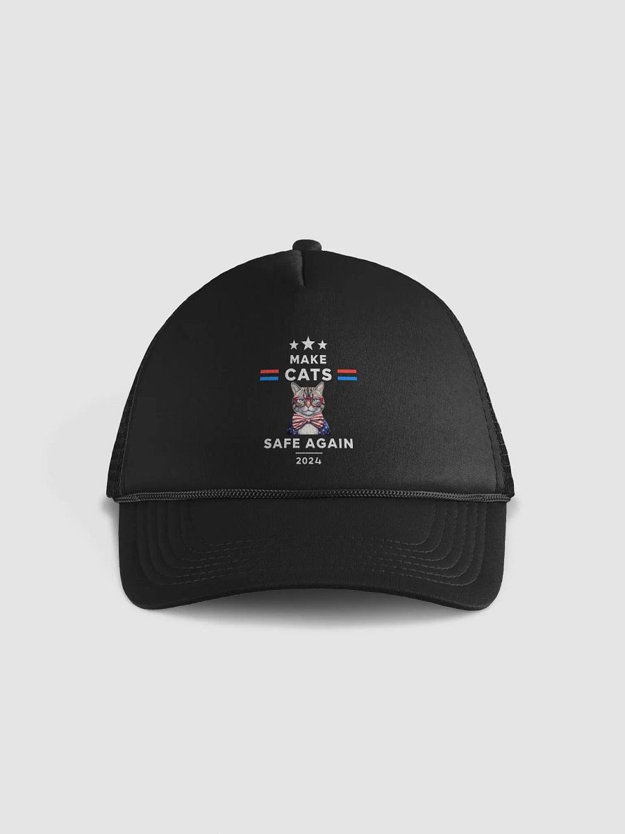 Make Cats Safe Again Funny Cat Election 2024 Debate Quote Hat product image (9)