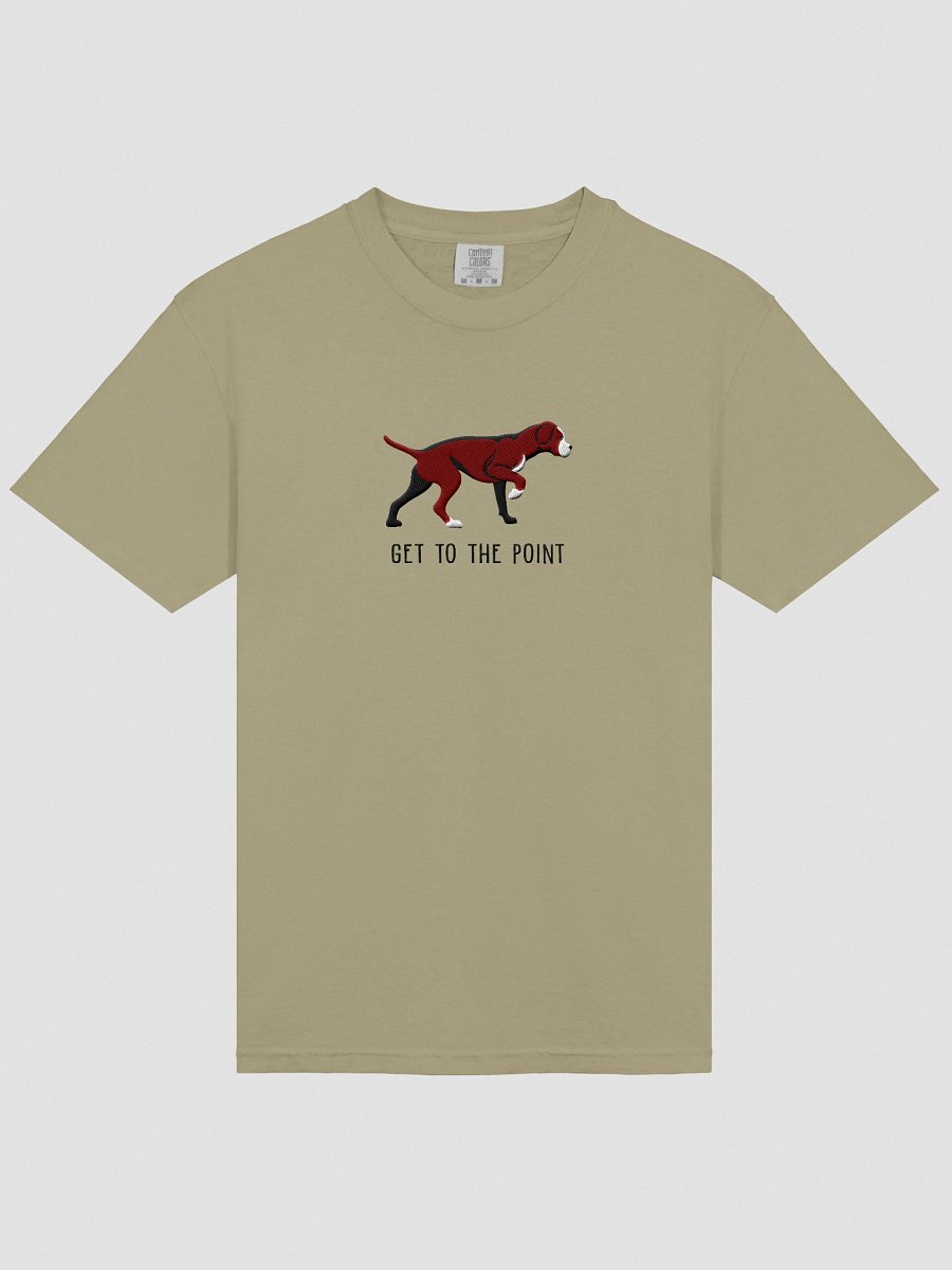 Get to the Point T-Shirt(Embroidered) of a Portuguese Pointer(Brown) product image (3)