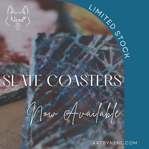 Remember how I’ve been making those lovely slate coasters sublimated with my macro photography on Sunday streams? Well, they’...